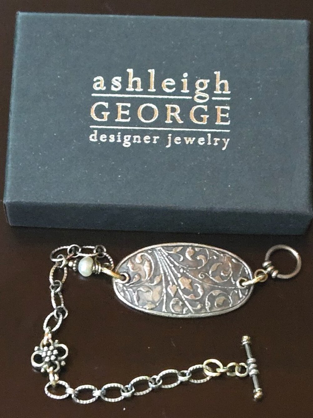 Ashleigh George .925 Sterling Silver Scrioture Bracelet
